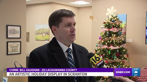 Festive facade in downtown Scranton serves as nostalgic nod to the Globe