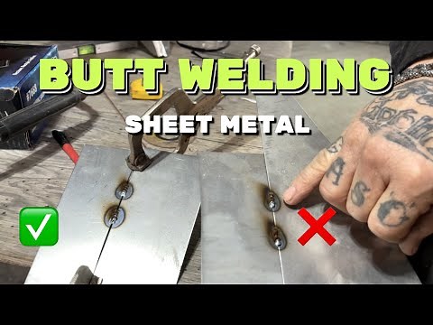 How to Butt Weld Sheet Metal 🔥 (the right way vs the wrong way)