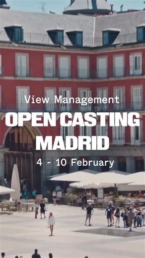 View Management on Instagram: "OPEN CASTING · MADRID From February 4th to 10th, we will be accepting applications through our online form. (Link in bio) We are looking for new faces with presence, attitude and potential. No previous experience required — individuality is key. Please note: Applicants under 18 must have the knowledge and consent of their legal guardians before submitting their application. This is your moment. Step forward. ——— OPEN CASTING · MADRID Del 4 al 10 de febrero estaremo