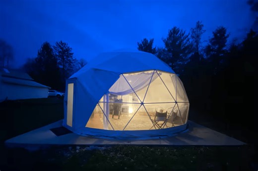 Sleep Under the Stars in This Geo Dome in Indiana