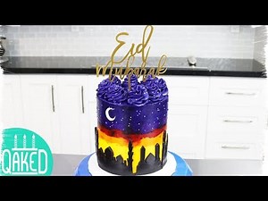 How to make an Eid Sunset Silhouette Cake!