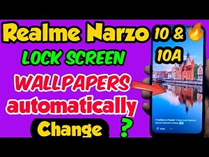 Realme Narzo 10 & 10A automatically wallpaper Change | realme narzo 10 & 10 lock screen magazine