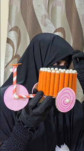 Waste thread Spool Craft idea for kids / thread spool craft bicycle 🚲 #ytshorts #shorts #diy #craft