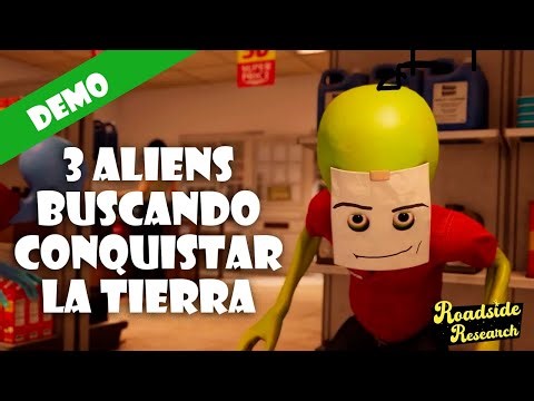 #RoadsideResearch 👽⛽| 3 Aliens infiltrados atendiendo una gasolinera 🚀 ¿Nos descubrirán? | #Demo