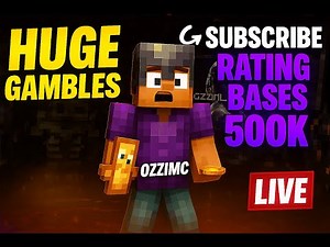 Donut SMP LIVE HUGE GAMBLE + HUGE AUCTIONS + RATING BASES 500K #donutsmp #minecraft #gameplay