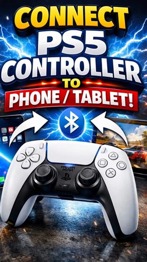 Terabytes on Instagram: "🎮 Turn Your Phone Into a Gaming Console! 🤯 Did you know you can connect your PS5 DualSense controller directly to your phone or tablet? 🔥 Works on Android & iPhone 🔥 No extra apps needed 🔥 Perfect for COD, BGMI, FIFA & more Save this reel & follow for more gaming + tech hacks 🚀 👇 Comment “PS5” if it worked for you! . . . (Ps5, ps controller, controller, sony controller, PlayStation controller, ps4, viral, trending, reels,) #PS5 #DualSense #MobileGaming #GamingReel