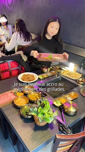 Je suis devenue accro au crépitement des grillades. Barbecue coréen authentique chez MI YUK. #food