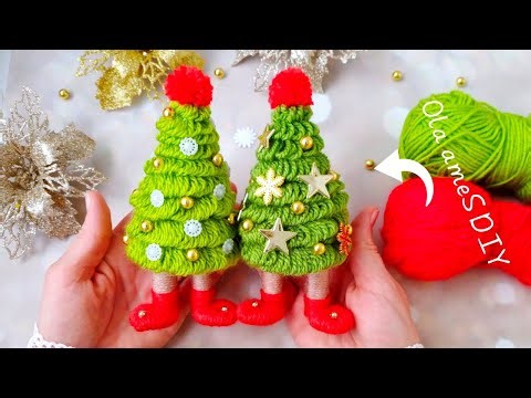 ⭐🎄 Superb Christmas Tree Making Idea with Yarn - You will Love It- DIY Amazing Christmas Decor Ideas