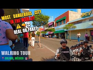 Walking Tour Colima, México 🇲🇽 | MOST DANGEROUS CITY 2025? 🌞 2K December