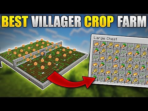 Best Villager Auto Crop Farm | Minecraft Bedrock 1.21 Tutorial