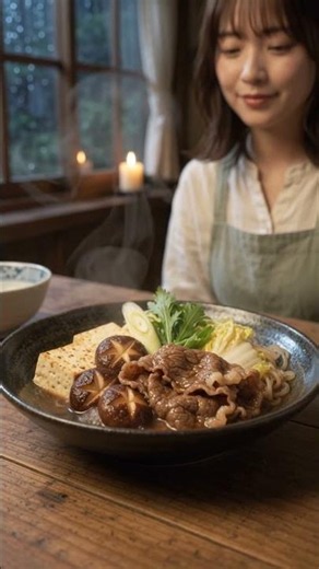 🍽️ Melt-in-Your-Mouth Japanese Beef Sukiyaki | Cozy Japanese Cooking