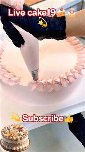 Cake Making Process CakeMakingTutorial LearnBakingWithMe CakeFrillTutorial PopularCake amazing 🍰💫👍