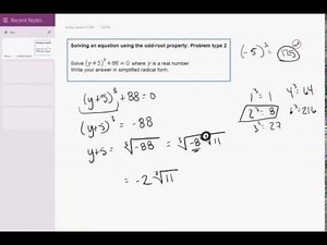 P 03 13 Solving an equation using the odd-root property: Problem type 1