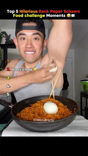 Top 5 Hilarious Rock Paper Scissors Food Challenge Moments (Things Got Seriously Competitive!) 😂🍽️