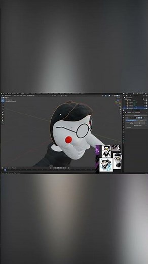 Model Timelapse of Spamton Deltarune in Blender to prepare for Deltarune #blender3d #deltarune