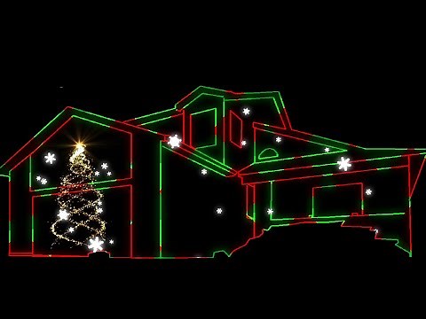 Holiday Wishes Christmas House Projection Mapping Video Sample