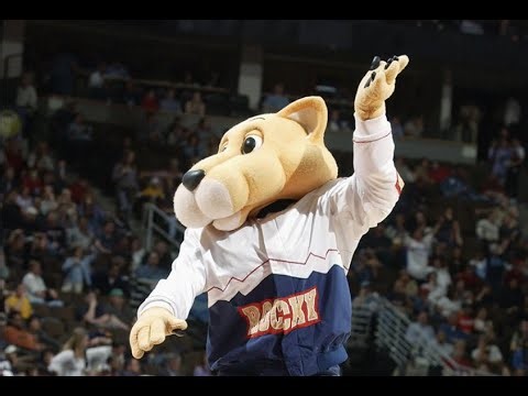 Who is under the suit of Rocky, the mascot of the Denver Nuggets?