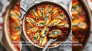 Easy Vegetarian Skillet Stuffed Shells