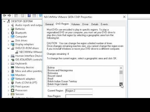 How to Change your DVD Region in Windows