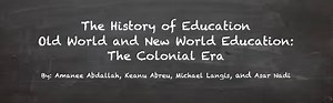 The History of Education