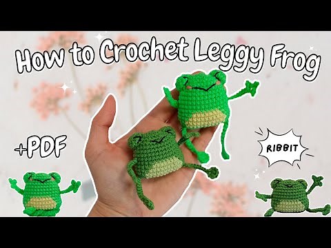 Leggy Frog Free Amigurumi Tutorial + Crochet Pattern PDF
