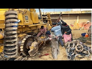 Caterpillar Dozer D8K Track Adjuster Spring Replacement // Amaizing things Restoration