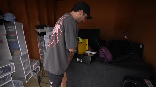 He spent $5,886 on storage units and uncovered something that forced a police response