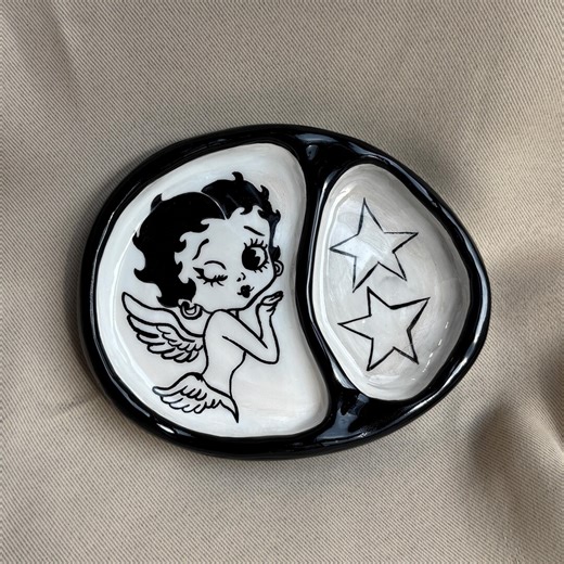 Betty Boop Ring Dish, Jewelry Plate, Jewelry Holder, Aesthetic Organizer - Etsy