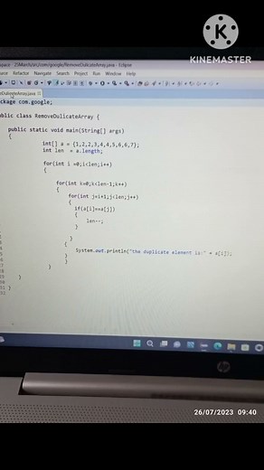 ##Remove Duplicate Element in Array##