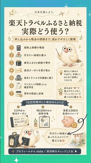 楽天トラベルふるさと納税、実際どう使うの？申し込みから税金の控除まで整理してみた