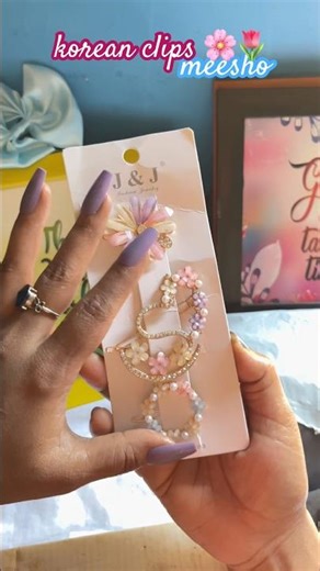 The Aesthetic One: Unboxing Aesthetic Korean Hair Accessories from Meesho 🎀✨ #MeeshoHaul|| #grwm