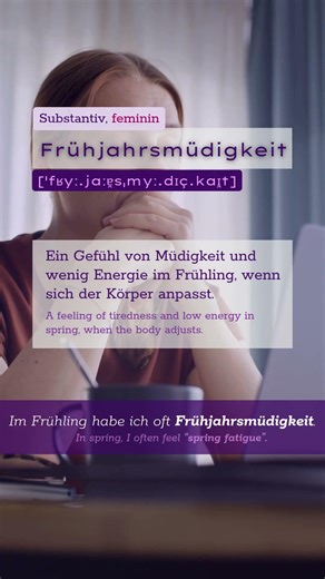 Frühjahrsmüdigkeit - spring fatigue