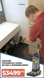 The Karcher BR 30/4 is an excellent all round scrubber dryer. This multipurpose unit acts like a single disc machine and cleans up solutions like a powerful wet vacuum cleaner. Only $3499 BBD. Visit us at our Wildey, St. Michael or Jackson, St. Thomas stores, shop online at Equip4You.com, or call us at 426-9999 / 425-9999. #Equip4You | Equip4you