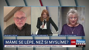 360° - epizoda 360°, Miloš Nový, Margita Balaštíková, Cyril Svoboda, Lubomír Zaorálek, Jan Kubáček, Petr Kolář - 3.1. v 21:59 online | prima