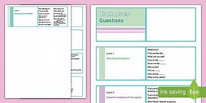 Blanks Levels Quick Reference Lanyard Cards