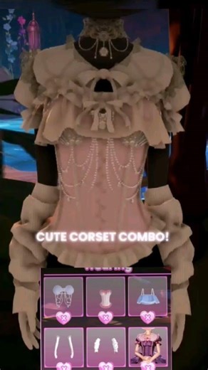 cute corset combo note mine#roblox #dresstoimpress #dti #cute #style #short #shorts