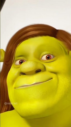 Shrek’s transformation as a girl #shrek #digitalart #art #reels