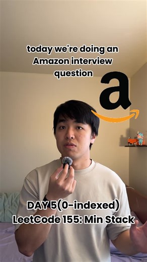 Soymilk Coding on Instagram: "Day 5 of LeetCoding everyday until I get a JOB. Today’s problem is Min Stack (LeetCode 155) from @amazon . #rust #coding #interview #softwareengineer #leetcode"