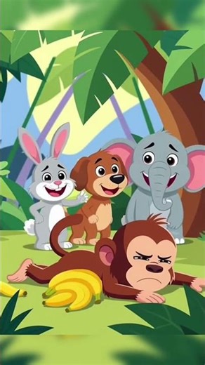 Greedy Monkey Gets Punished 🐵|#facts #kidslearning #kidsvideo #cartoon #motivation #facts #animation