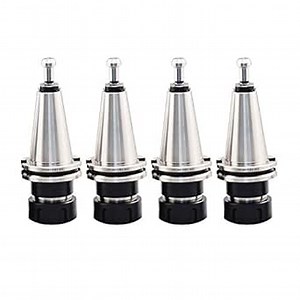 US Stock 4PCS CAT40-ER32-70 Tool Holder ER Collet Chuck Pull Studs Included