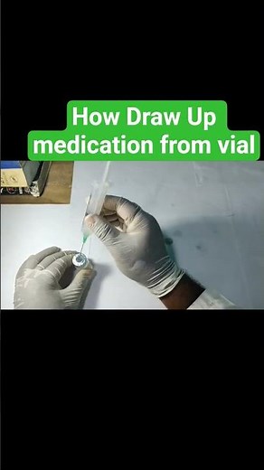 How to Draw Up Medication From a Vial.Drawing Up Injectable Medication. #medication