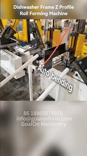 High Speed Z Frame Roll Forming Machine with Auto Bending#shorts #rollformingmachine #metal