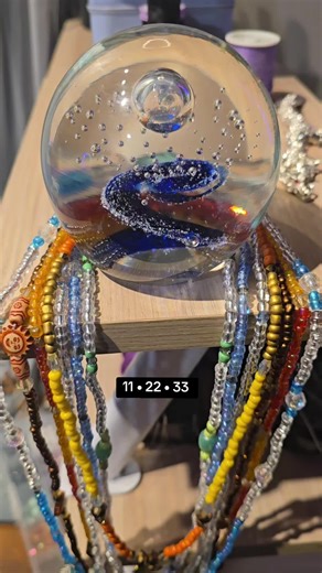 One-of-a-kind necklaces I built using master numbers—11 (awareness), 22 (builder), 33 (balance). Made with the New Year in mind. Happy 2026 Available soon. #oneofakind #handmadejewelry #makersoftiktok #angelnumbers #numerology