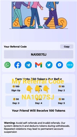 refer code vs free top-up #shorts #diamond #wla #video 10M VIEW KARVA DOGE