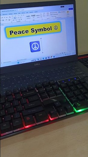 Peace Symbol in 1 Second ☮️ Word Trick #keyboard #computereducation #microsoftword #mstechtricks