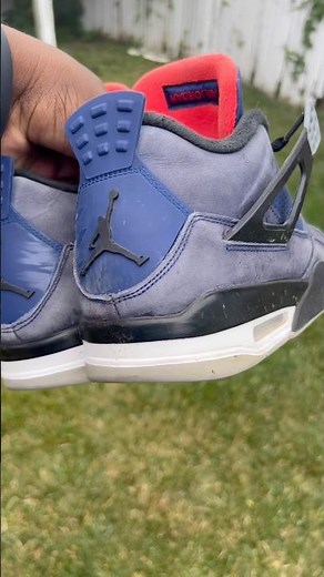 Air Jordan 4 “winterized” transformation #sneakercleaning #sneakerrestoration #shoerepair #shorts