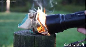 40% smaller, check the world's smallest burning flashlight ! Catchy stuff | Catchy stuff