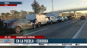 7 vehículos se vieron involucrados en un accidente en la autopista Puebla-Córdoba 🔴 Más en: https://www.aztecapuebla.com/noticias/que-pasa-en-la-carretera-puebla-cordoba-hoy-28-noviembre-2025-hay-cierres | TV Azteca Puebla