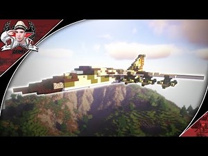 Minecraft: Cold War F-111 Aardvark | Tactical Attack Aircraft Tutorial (In-Flight + Landed Version)