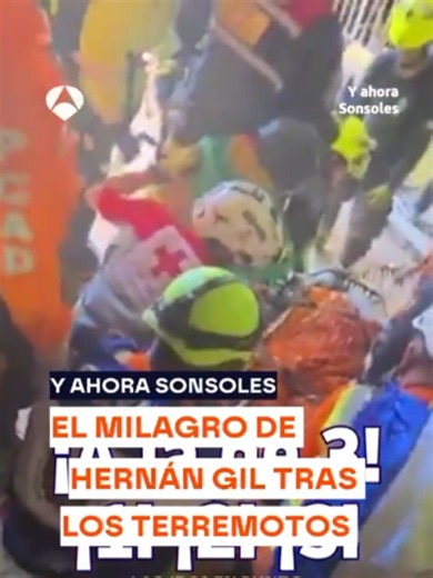 El milagro de Hernán Gil, vivo tras 8 días sepultado bajo los escombros en Venezuela. 📲 Contenido disponible al completo en atresplayer. >>> #YAhoraSonsoles, de lunes a viernes a las 17:00h en Antena 3 y al completo en atresplayer. 👉 WhatsApp del programa en la descripción del perfil. #Venezuela #Rescate
